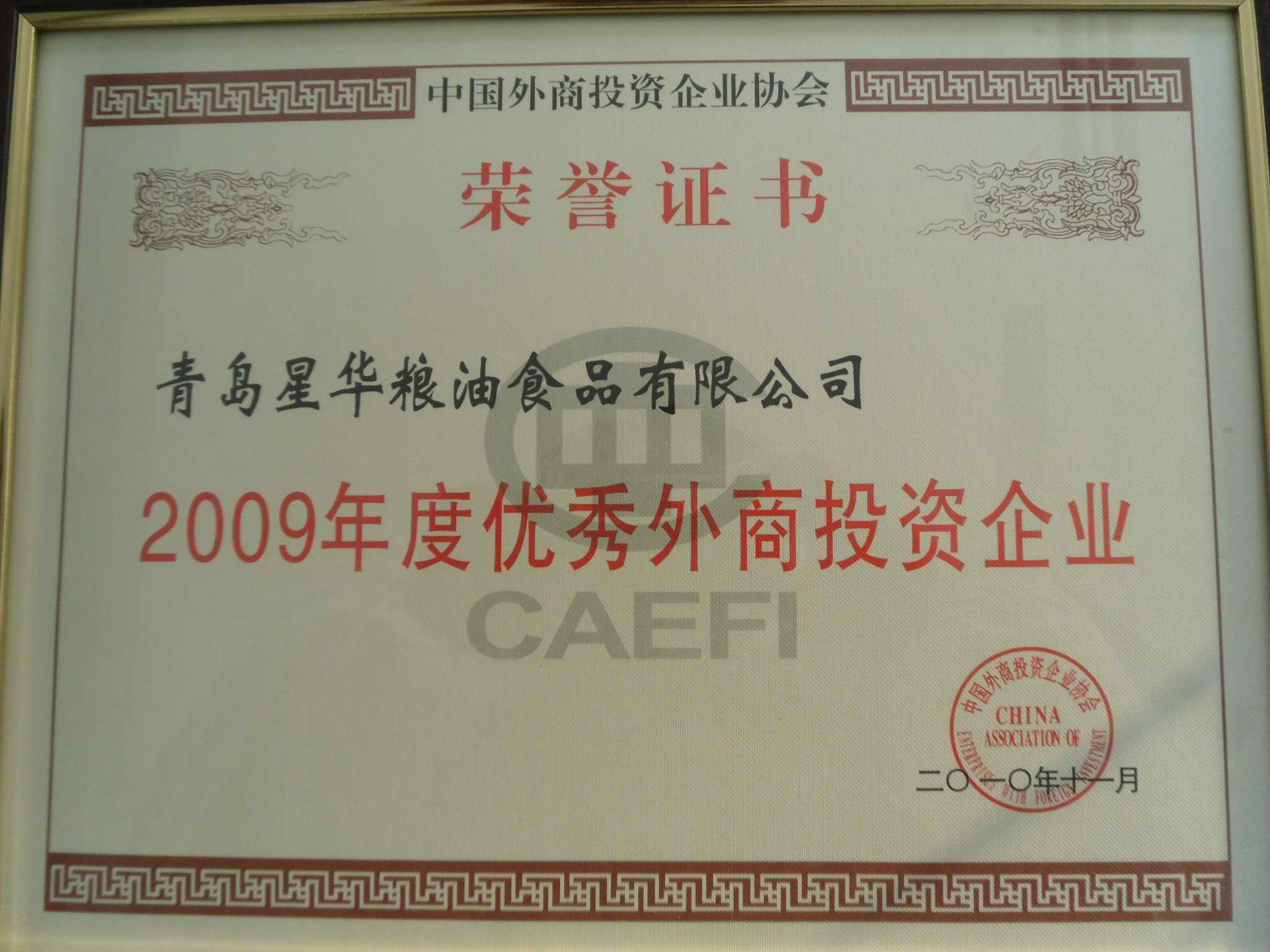 2009年度优秀外商投资企业